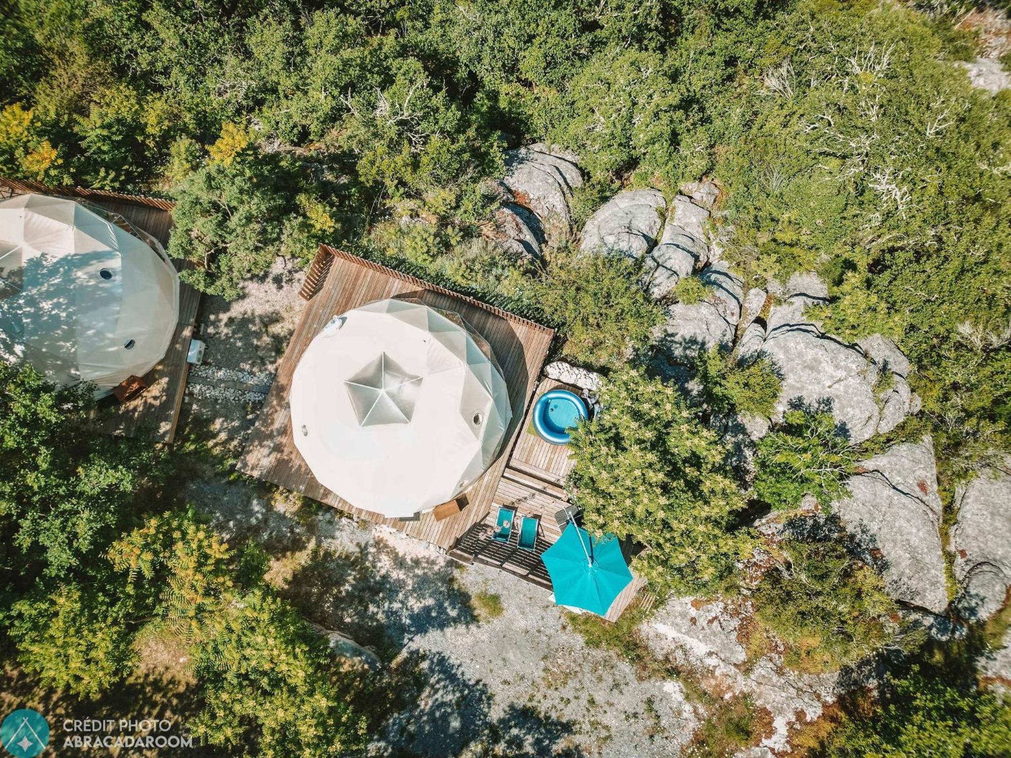 Hotel Les Domes Des Gorges Ruoms Exteriér fotografie